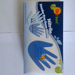 BeeSure Nitrile Powder Free Exam Gloves